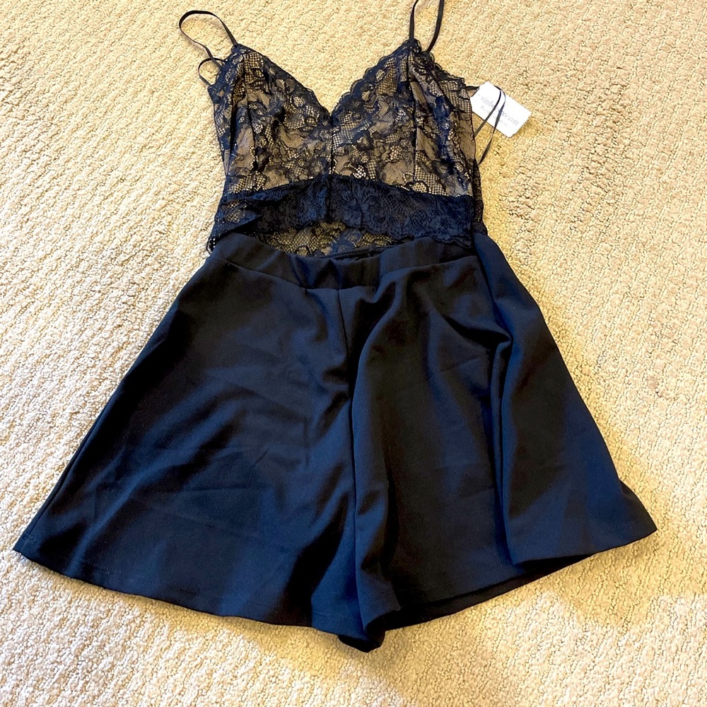 Windsor Lace Cutout Romper!